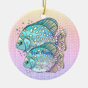 Pisces Fish Ceramic Ornament