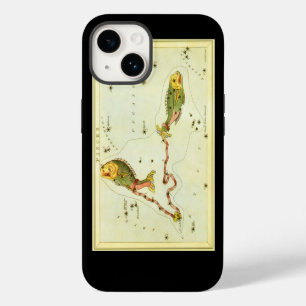 Pisces Fish, Vintage Constellation Urania's Mirror iPhone Case