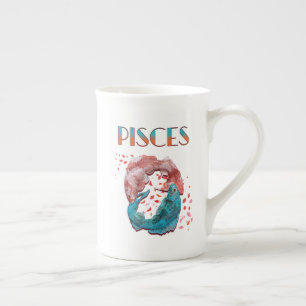 Pisces Fish Zodiac Horoscope Water Astrology Sign Bone China Mug