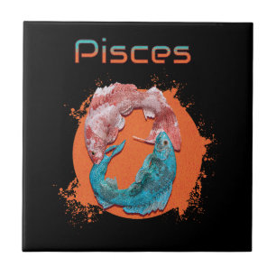 Pisces Fish Zodiac Horoscope Water Astrology Sign  Ceramic Tile