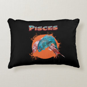 Pisces Fish Zodiac Horoscope Water Astrology Sign  Decorative Cushion