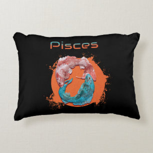 Pisces Fish Zodiac Horoscope Water Astrology Sign Decorative Cushion
