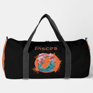 Pisces Fish Zodiac Horoscope Water Astrology Sign  Duffle Bag