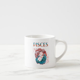 Pisces Fish Zodiac Horoscope Water Astrology Sign Espresso Cup