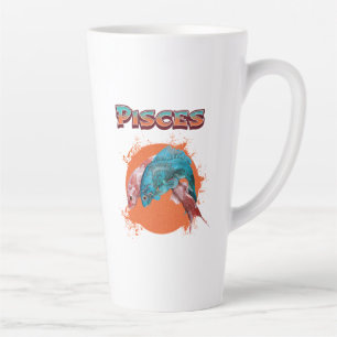 Pisces Fish Zodiac Horoscope Water Astrology Sign  Latte Mug