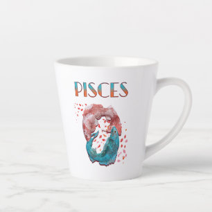 Pisces Fish Zodiac Horoscope Water Astrology Sign  Latte Mug