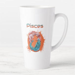 Pisces Fish Zodiac Horoscope Water Astrology Sign  Latte Mug