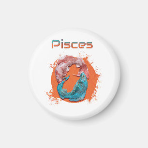 Pisces Fish Zodiac Horoscope Water Astrology Sign Magnet
