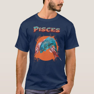 Pisces Fish Zodiac Horoscope Water Astrology Sign T-Shirt