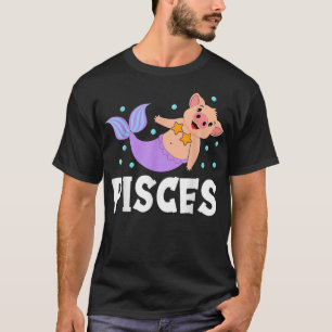 Pisces Funny Cute Mermaid Pig Design cutefish Fish T-Shirt