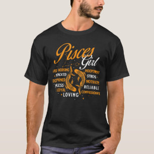 Pisces Girl - Astrology Horoscope Zodiac Sign Birt T-Shirt