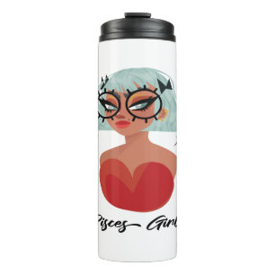 pisces girl thermal tumbler