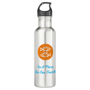 Pisces Horoscope Zodiac Sign Modern Minimalist 710 Ml Water Bottle