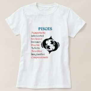 Pisces Horoscope Zodiac Sign T-Shirt