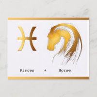 Pisces Horse Chinese Western Astrology birthday