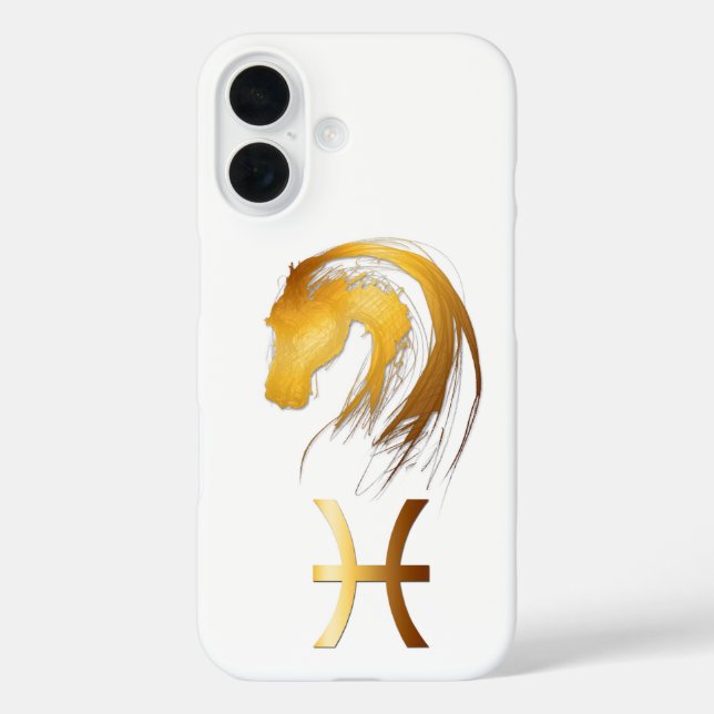 Pisces Horse Chinese Western Astrology iPC Case-Mate iPhone Case (Back)