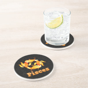 Pisces illustration coaster
