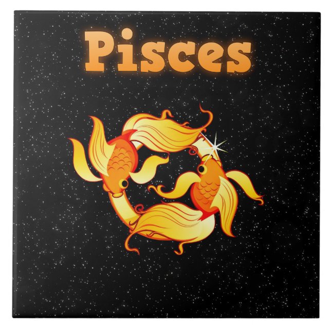 Pisces illustration tile (Front)