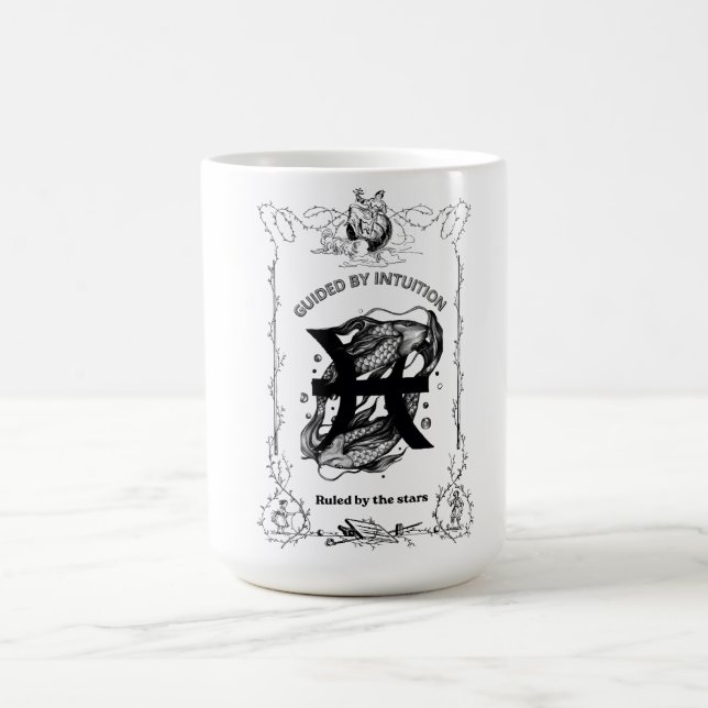 Pisces Intuition Celestial Design Coffee Mug (Center)