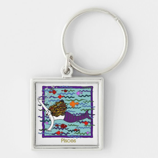 Pisces Key Ring (Front)