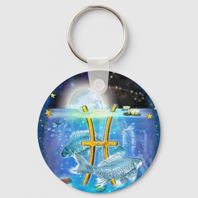 Pisces Key Ring (Front)