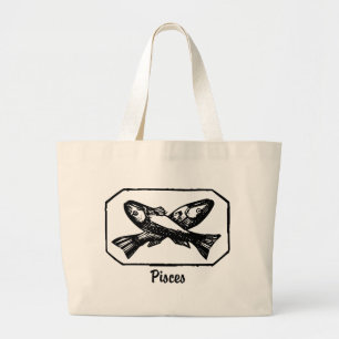 Pisces Large Tote Bag