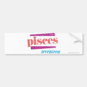Pisces LtPink Bumper Sticker
