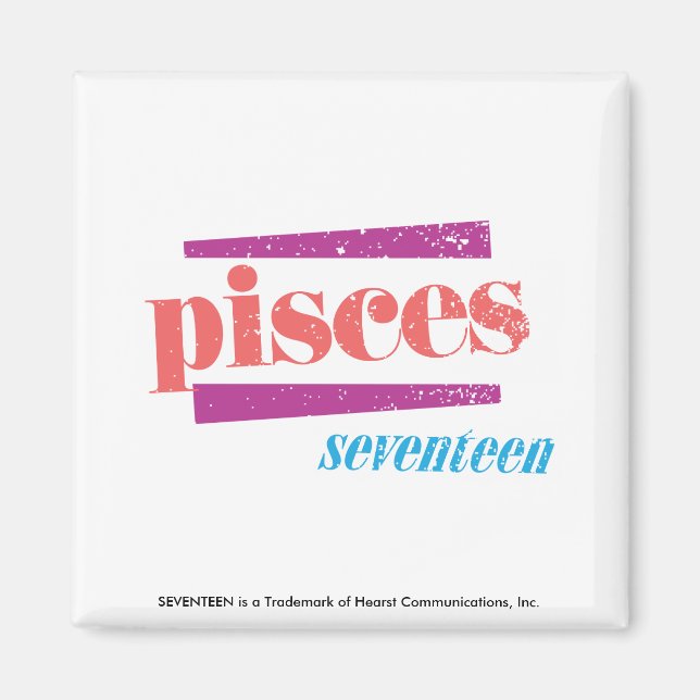 Pisces LtPink Magnet (Front)