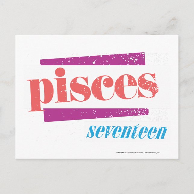 Pisces LtPink Postcard (Front)