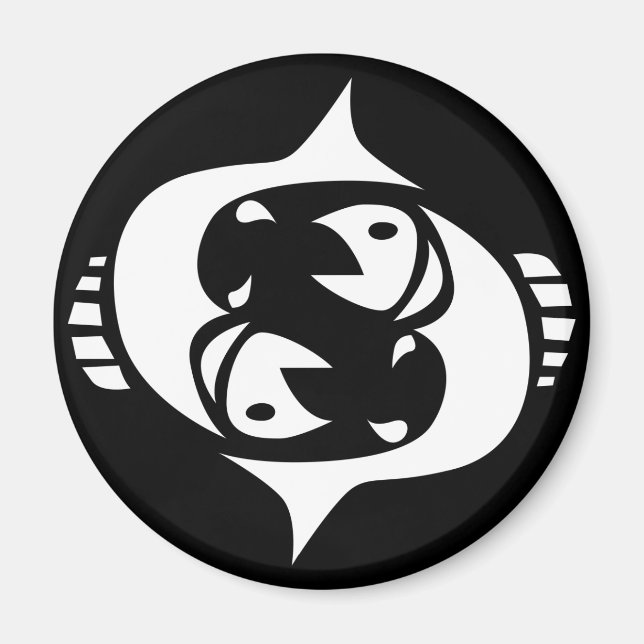 pisces magnet (Front)