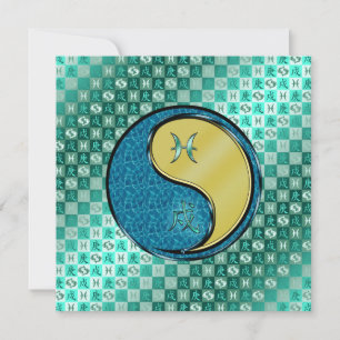 Pisces & Metal Dog Card