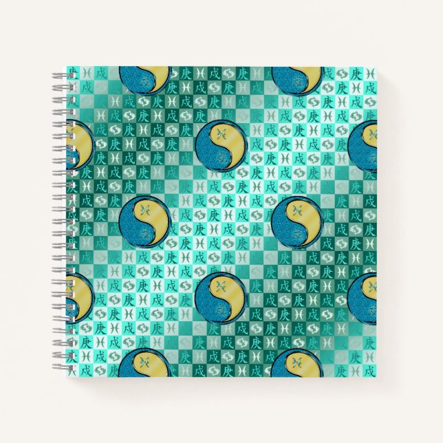 Pisces & Metal Dog Notebook (Front)