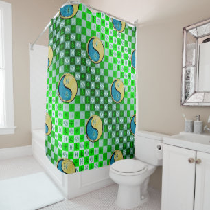 Pisces & Metal Goat Shower Curtain