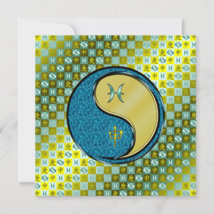 Pisces & Metal Monkey Card