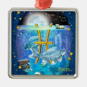 Pisces Metal Ornament