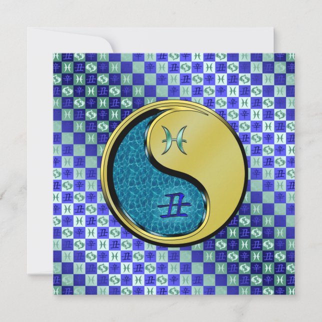 Pisces & Metal Ox Card (Front)