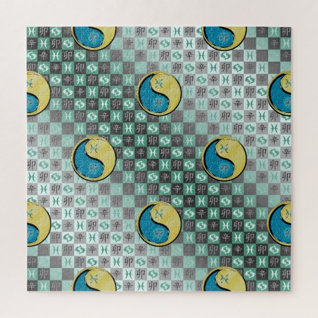 Pisces & Metal Rabbit Jigsaw Puzzle (Vertical)