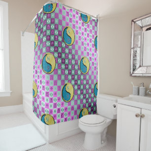 Pisces & Metal Rooster Shower Curtain