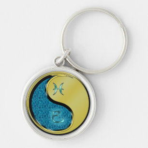 Pisces & Metal Snake Key Ring