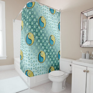 Pisces & Metal Snake Shower Curtain
