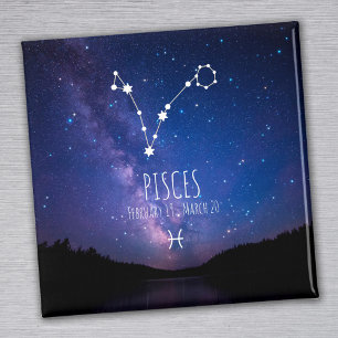 Pisces Personalised Zodiac Constellation Magnet