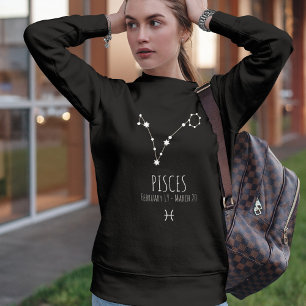 Pisces Personalised Zodiac Constellation Sweatshirt