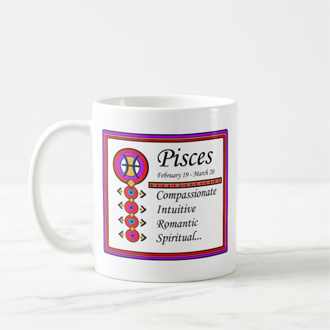 Pisces Personality Traits 11oz. Coffee Mug   (Left)