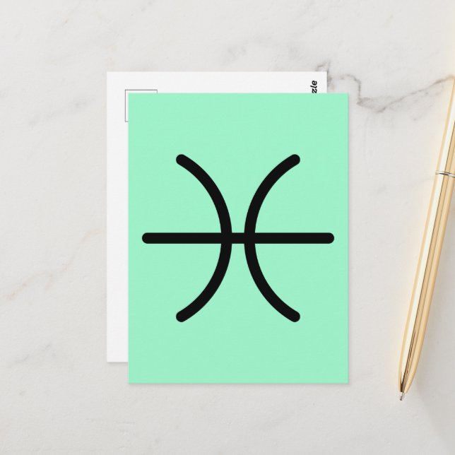 Pisces Postcard (Front/Back In Situ)