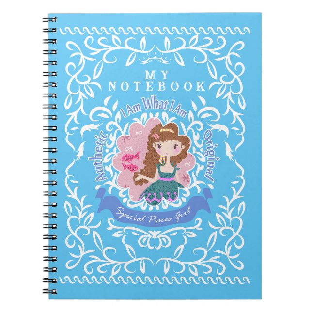 Pisces Sign. Notebook (Front)