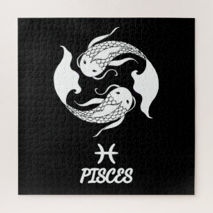 Pisces Silhouette Jigsaw Puzzle