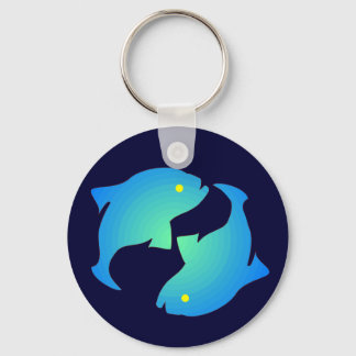 Pisces Silhouette Key Ring