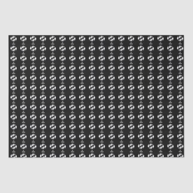 Pisces Silhouette Wrapping Paper (Front)