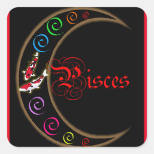 Pisces Square Sticker