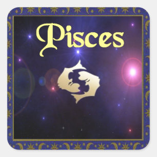 Pisces Square Sticker